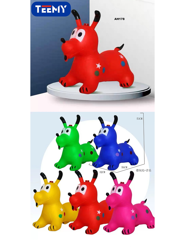 PERRO CABALLITO PARA BEBES , PRECIO PUBLICADO ES AL POR MAYOR Y DEBEN SER 3 UNIDADES DEL MISMO  1