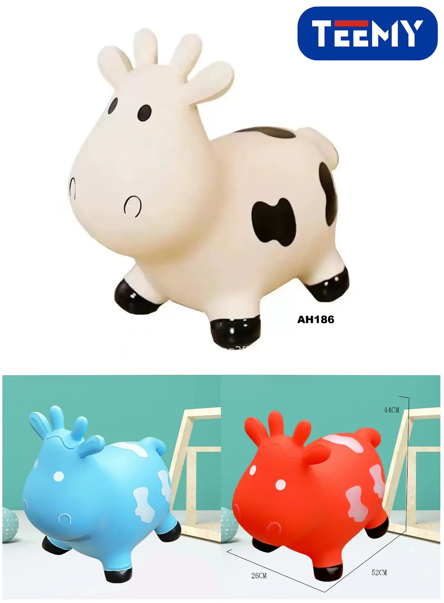 VACA CABALLITO PARA BEBES , 3 DEL MISMO POR MAYOR  (AH186) 1