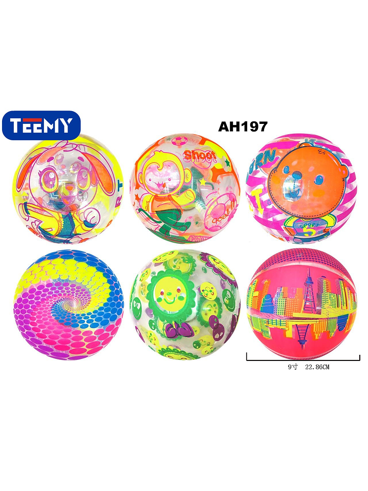 PELOTA DE PLAYA PAQUETE 12 PIEZAS  1