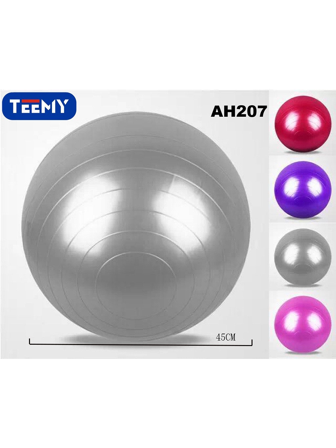 BALON DE YOGA 45 CM, PRECIO PUBLICADO ES AL POR MAYOR Y DEBEN SER 3 UNIDADES DEL MISMO  1