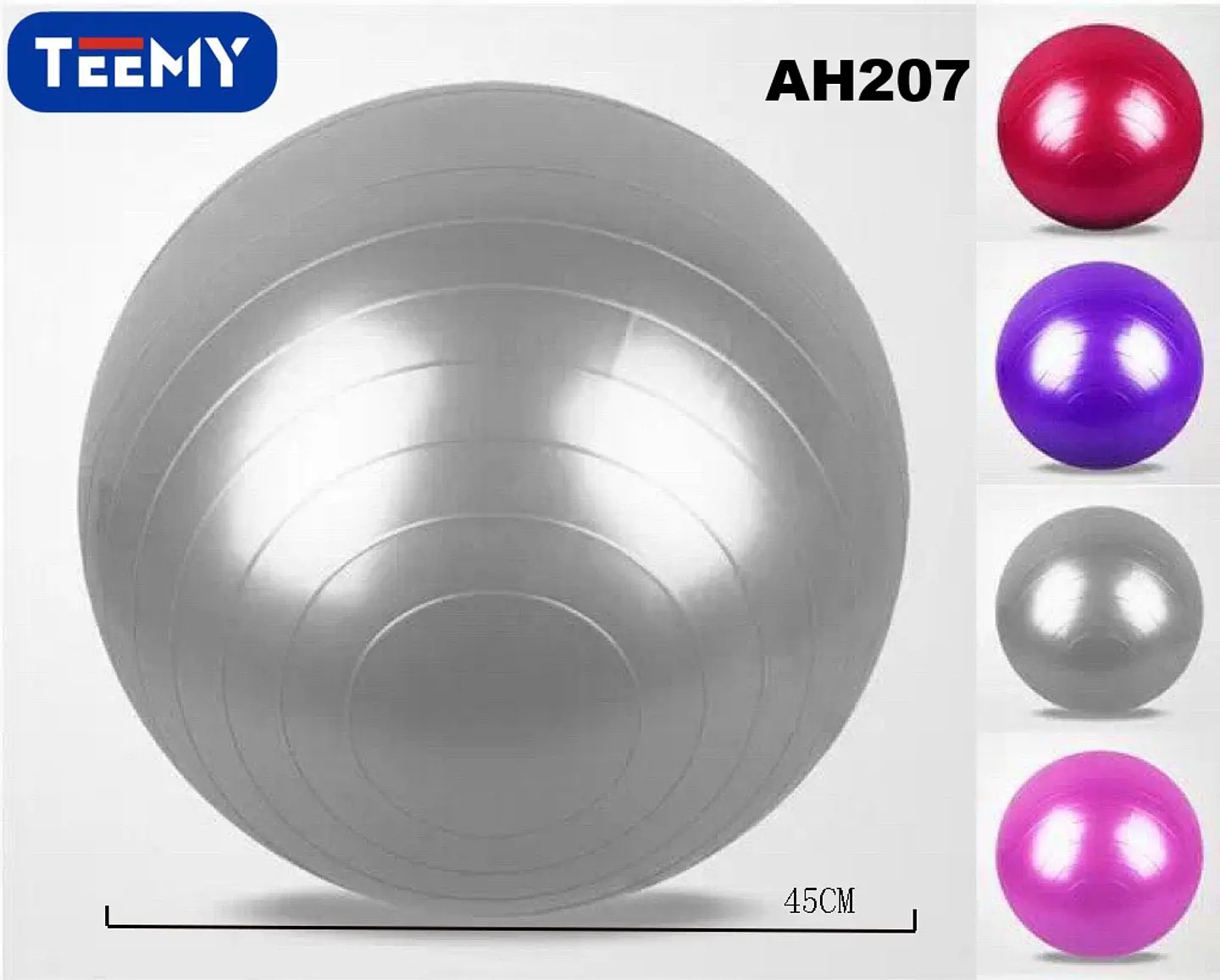 BALON DE YOGA 45 CM, 3 DEL MISMO POR MAYOR  (AH207) 1