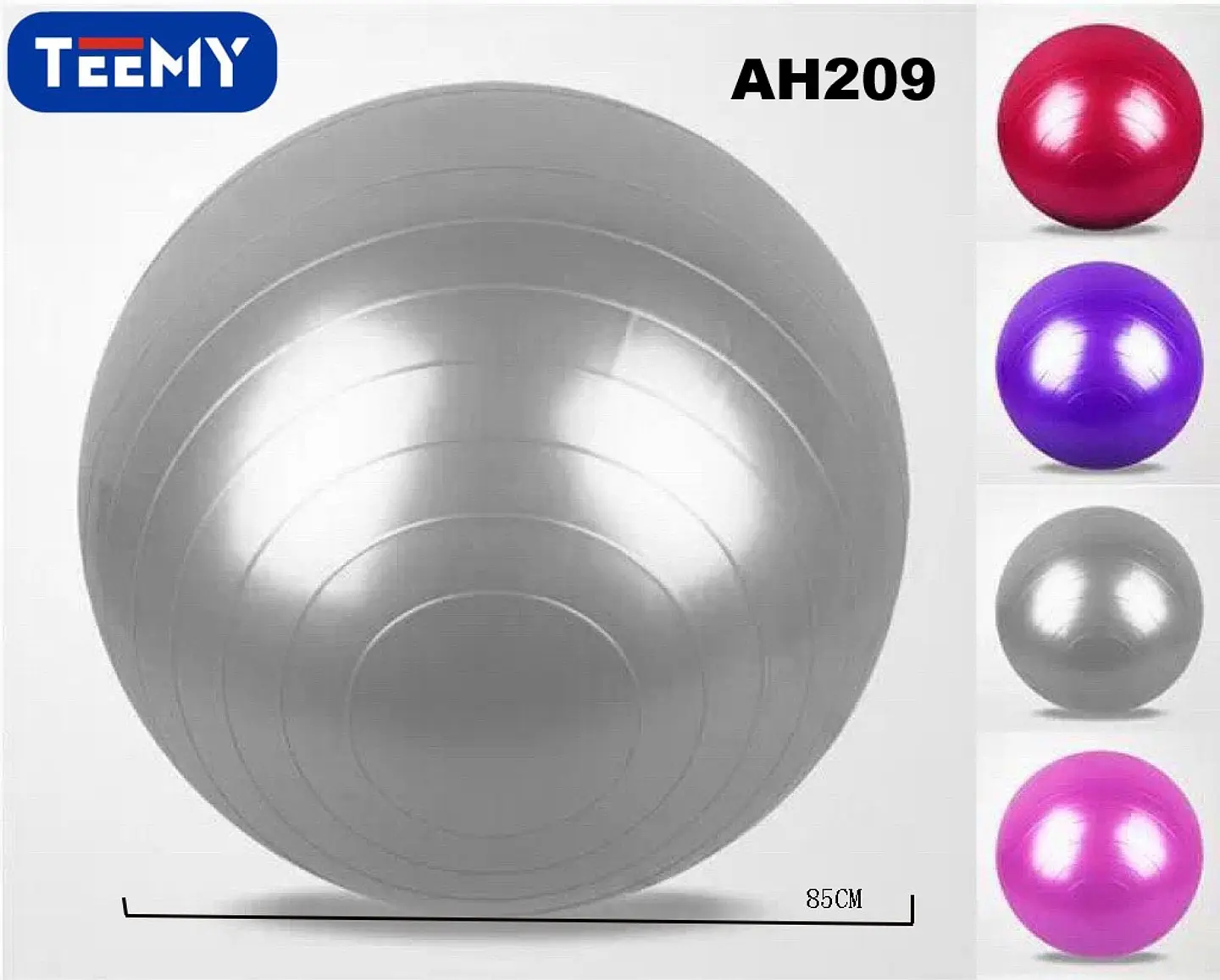 BALON DE YOGA 85 CM, 3 DEL MISMO POR MAYOR  (AH209) 1