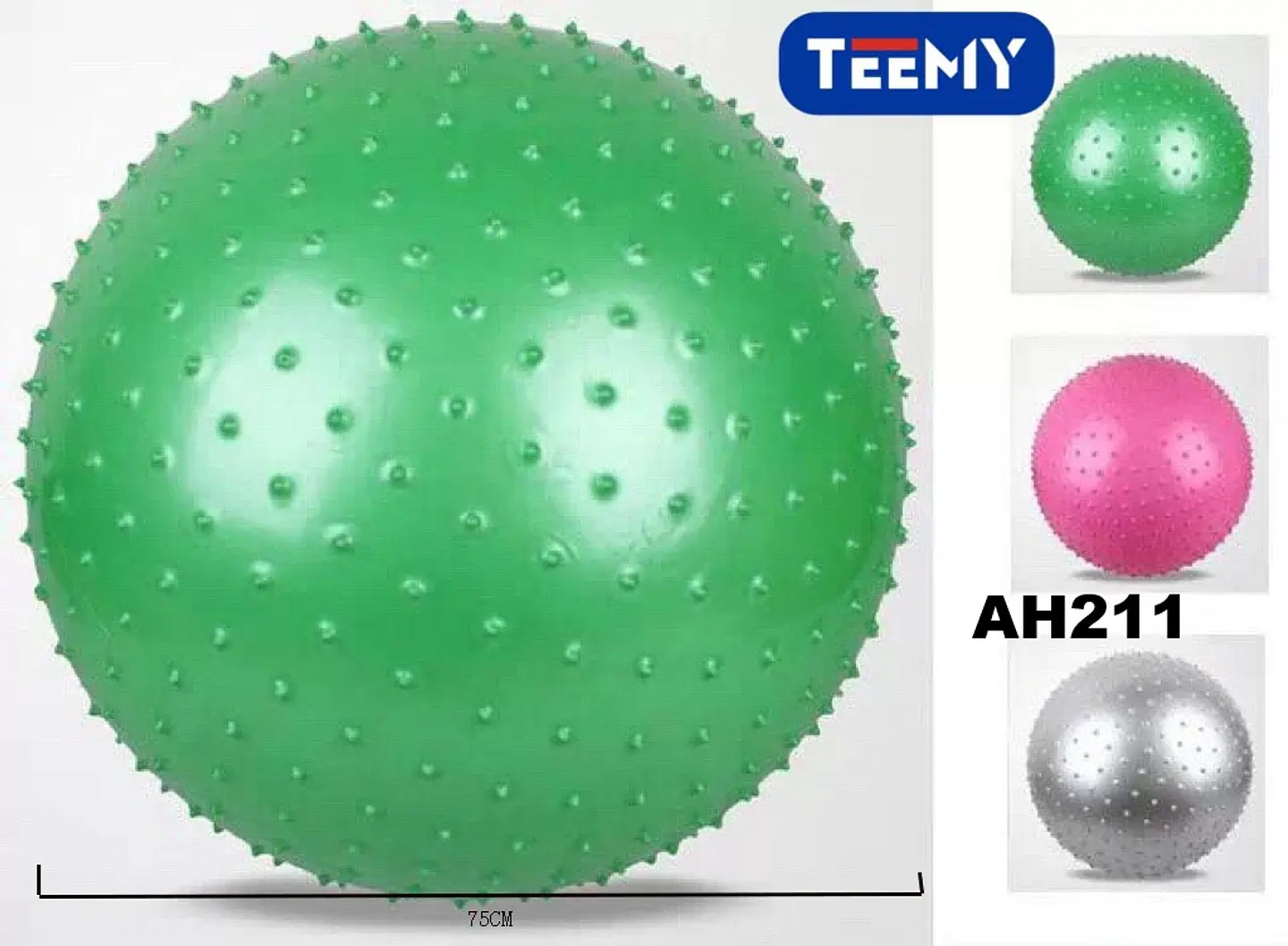 BALON DE YOGA 75 CM, 3 DEL MISMO POR MAYOR  (AH211) 1