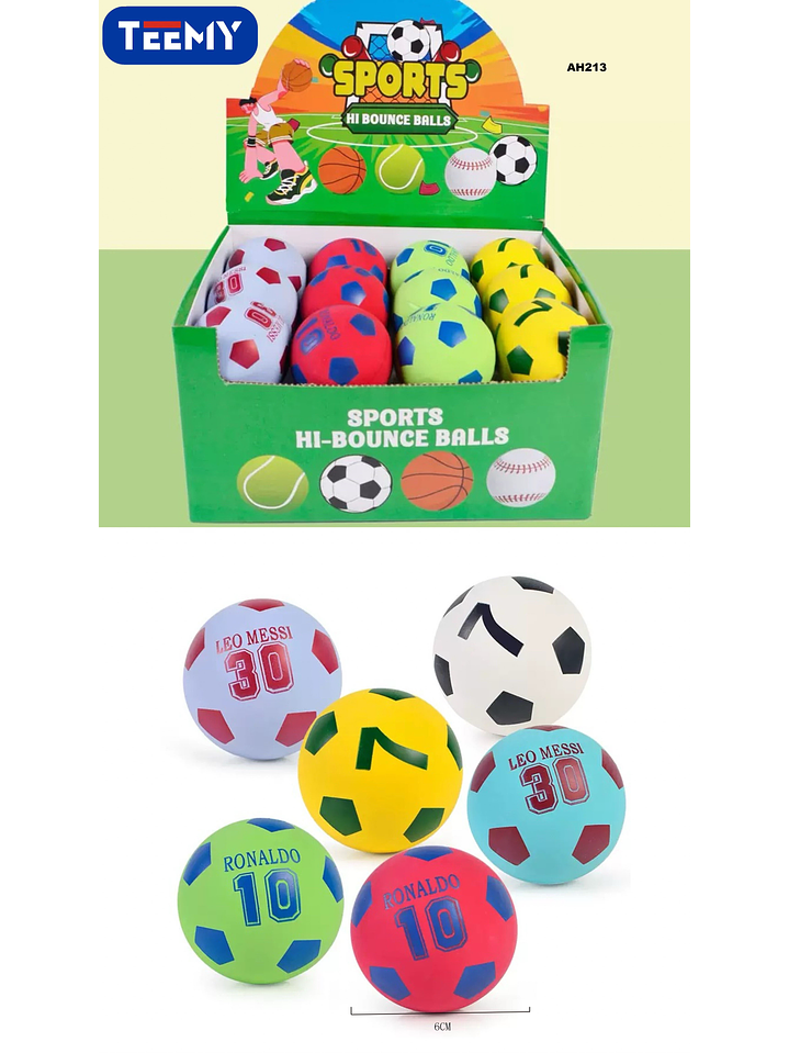 PELOTA SALTARINA PAQUETE 24 PIEZAS 1