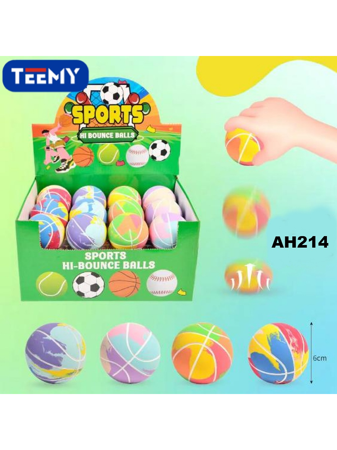 PELOTA SALTARINA PAQUETE 24 PIEZAS 1