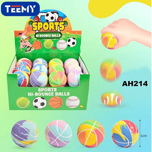 PELOTA SALTARINA PAQUETE 24 PIEZAS