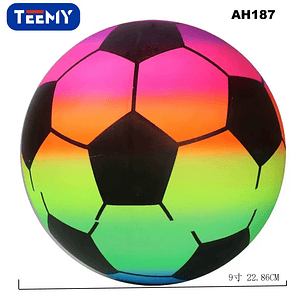 BALON DE FUTBOL PLAYA 9 PULGADAS PESO 150G PAQUETE 10 PIEZAS