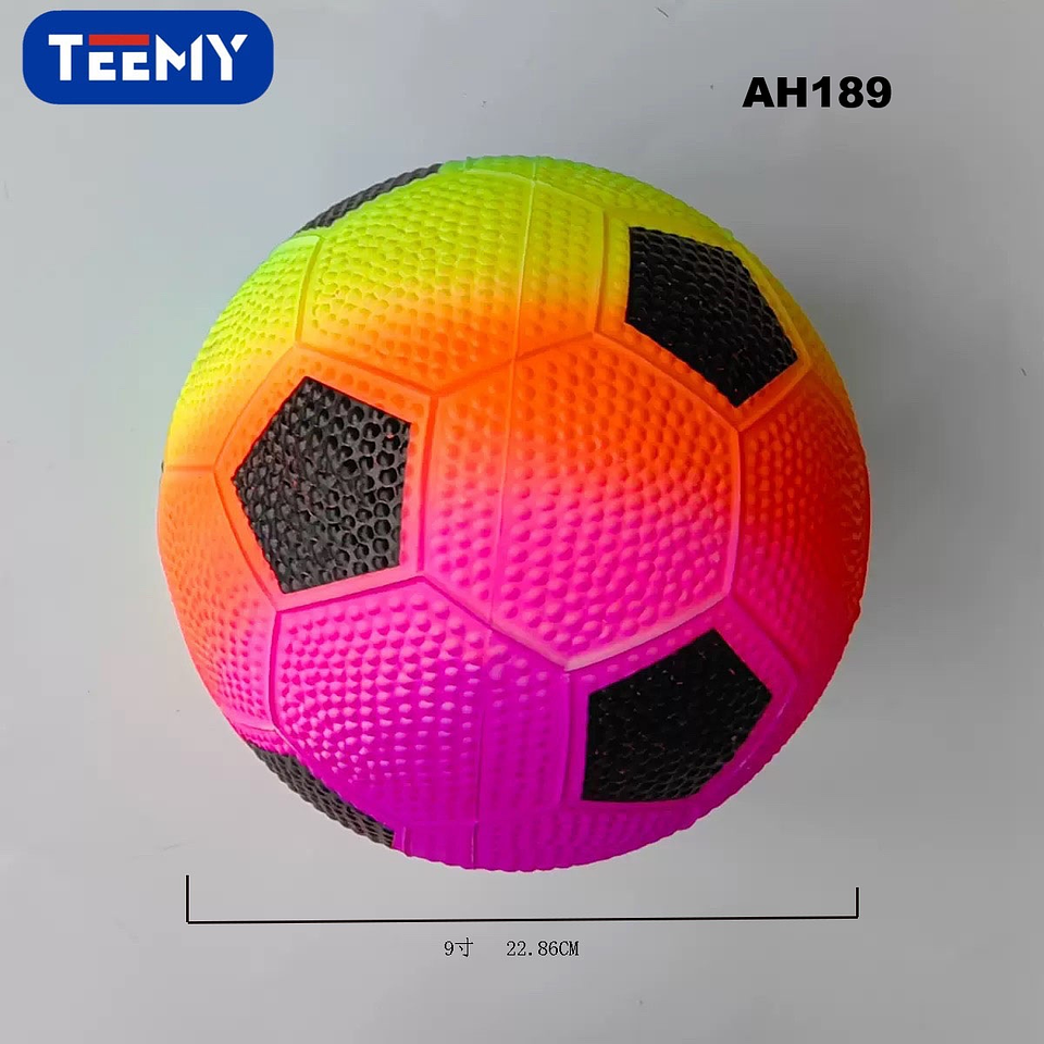 BALON DE FUTBOL PLAYA 9 PULGADAS PAQUETE 10 PIEZAS (AH189) 1