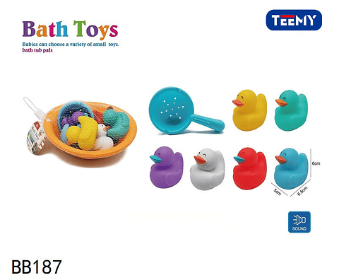 JUGUETE DE BAÑO 3 DEL MISMO POR MAYOR  (BB187)