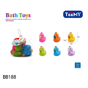 JUGUETE DE BAÑO PRECIO PUBLICADO ES AL POR MAYOR Y DEBEN SER 3 UNIDADES DEL MISMO 