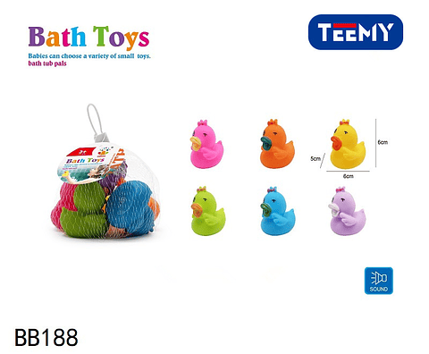 JUGUETE DE BAÑO 3 DEL MISMO POR MAYOR  (BB188)