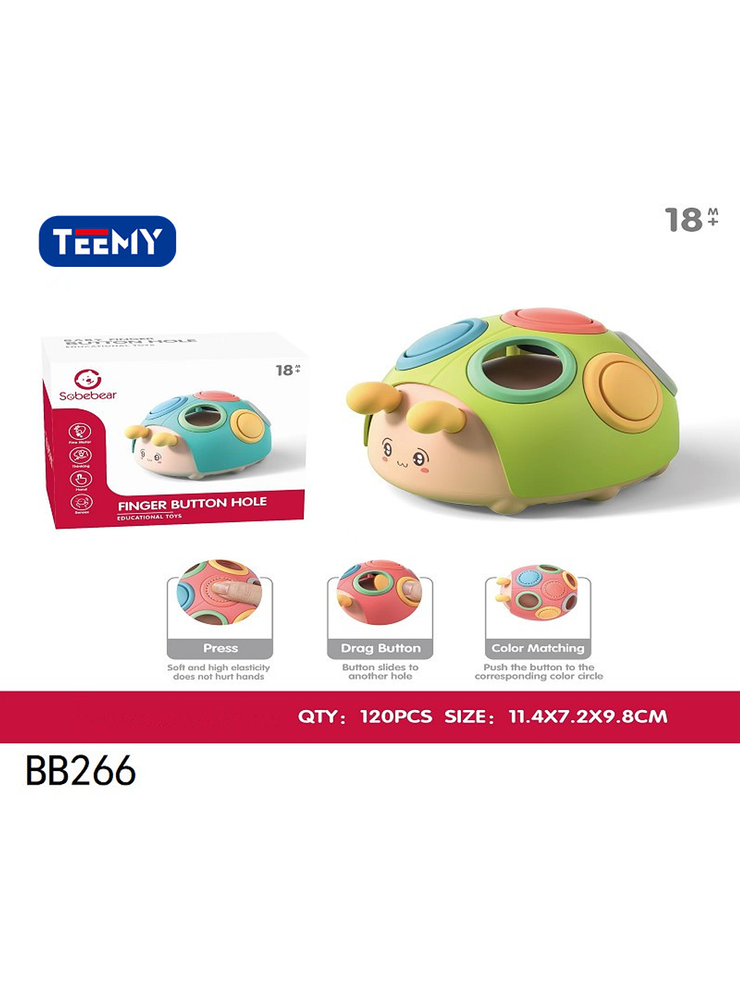 JUGUETE SENSORIAL BEBE,  PRECIO PUBLICADO ES AL POR MAYOR Y DEBEN SER 3 UNIDADES DEL MISMO  1