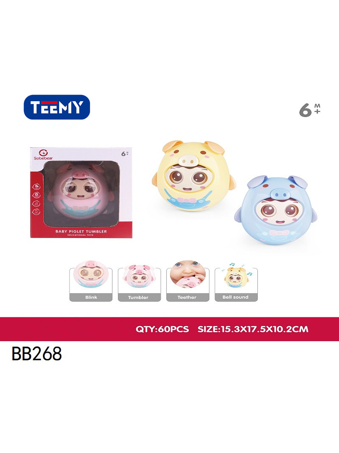 JUGUETE SENSORIAL BEBE,  PRECIO PUBLICADO ES AL POR MAYOR Y DEBEN SER 3 UNIDADES DEL MISMO  1