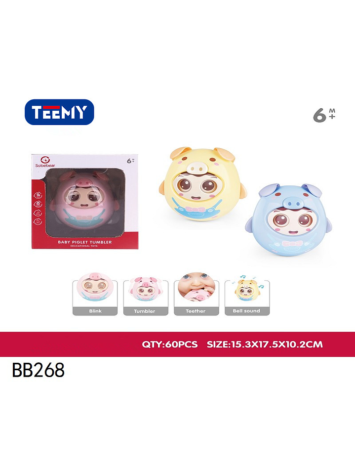 JUGUETE SENSORIAL BEBE,  PRECIO PUBLICADO ES AL POR MAYOR Y DEBEN SER 3 UNIDADES DEL MISMO  1