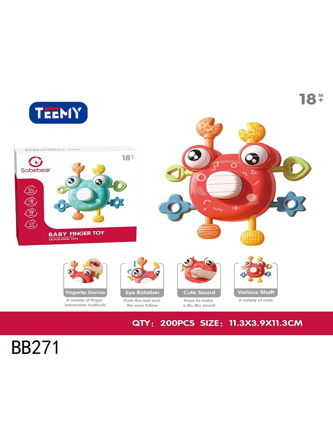 JUGUETE SENSORIAL BEBE,  PRECIO PUBLICADO ES AL POR MAYOR Y DEBEN SER 3 UNIDADES DEL MISMO  1