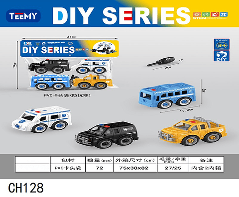 CARRO ARMABLE, PRECIO PUBLICADO ES AL POR MAYOR Y DEBEN SER 3 UNIDADES DEL MISMO  (CH128)