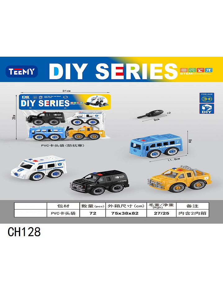 CARRO ARMABLE, PRECIO PUBLICADO ES AL POR MAYOR Y DEBEN SER 3 UNIDADES DEL MISMO  1