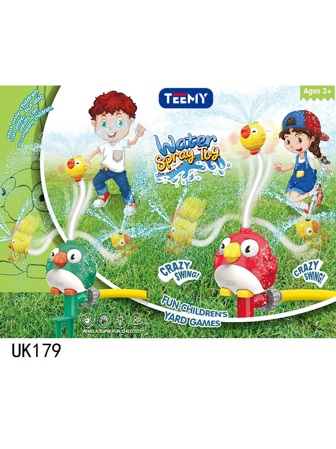 JUGUETE ROCIADOR DE AGUA SPRINKLER, PRECIO PUBLICADO ES AL POR MAYOR Y DEBEN SER 3 UNIDADES DEL MISMO  1