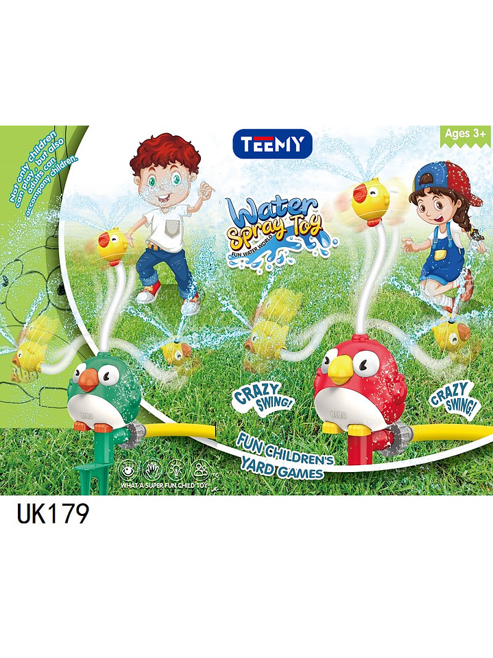 JUGUETE ROCIADOR DE AGUA SPRINKLER, PRECIO PUBLICADO ES AL POR MAYOR Y DEBEN SER 3 UNIDADES DEL MISMO  1
