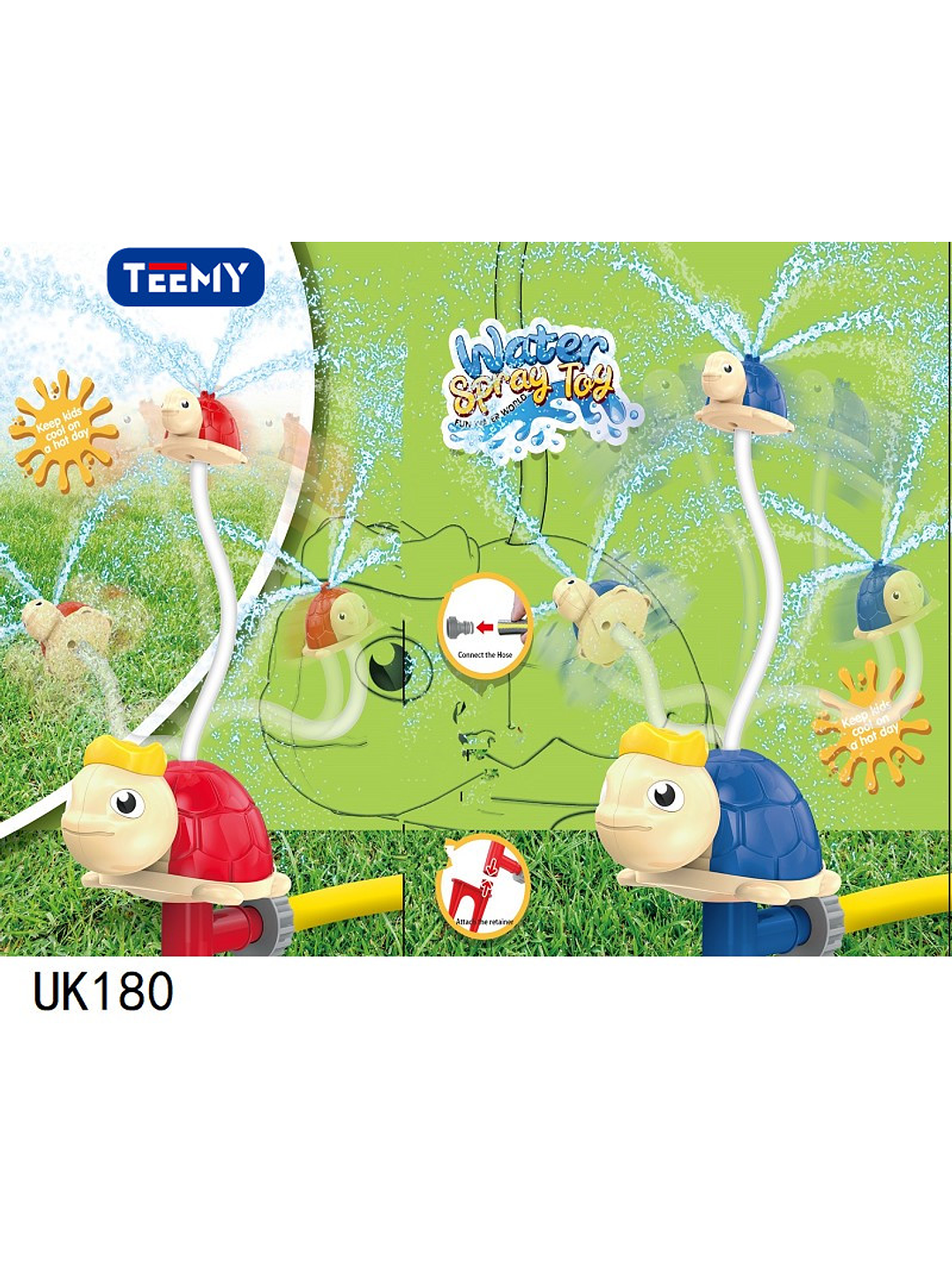 JUGUETE ROCIADOR DE AGUA SPRINKLER, PRECIO PUBLICADO ES AL POR MAYOR Y DEBEN SER 3 UNIDADES DEL MISMO  1