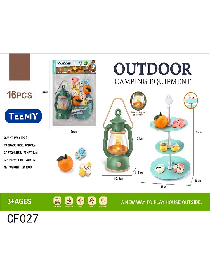 JUGUETE CAMPING, PRECIO PUBLICADO ES AL POR MAYOR Y DEBEN SER 3 UNIDADES DEL MISMO  1