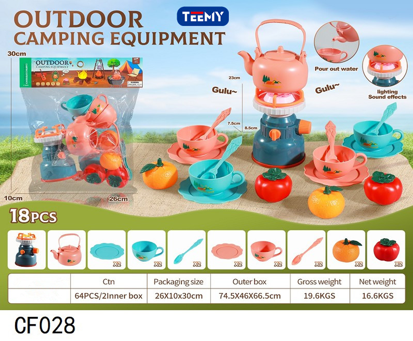 JUGUETE CAMPING, PRECIO PUBLICADO ES AL POR MAYOR Y DEBEN SER 3 UNIDADES DEL MISMO  (CF028) 1