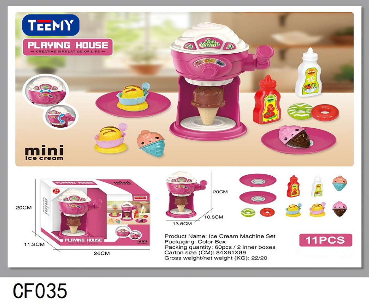 JUGUETE COMIDA  , PRECIO PUBLICADO ES AL POR MAYOR Y DEBEN SER 3 UNIDADES DEL MISMO  (CF035) 1