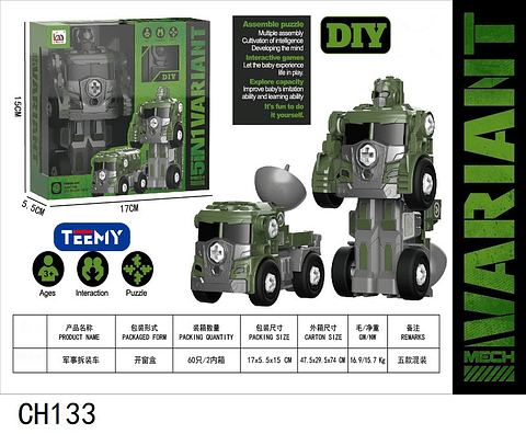 CARRO TRANSFORMER, PRECIO PUBLICADO ES AL POR MAYOR Y DEBEN SER 3 UNIDADES DEL MISMO  (CH133)