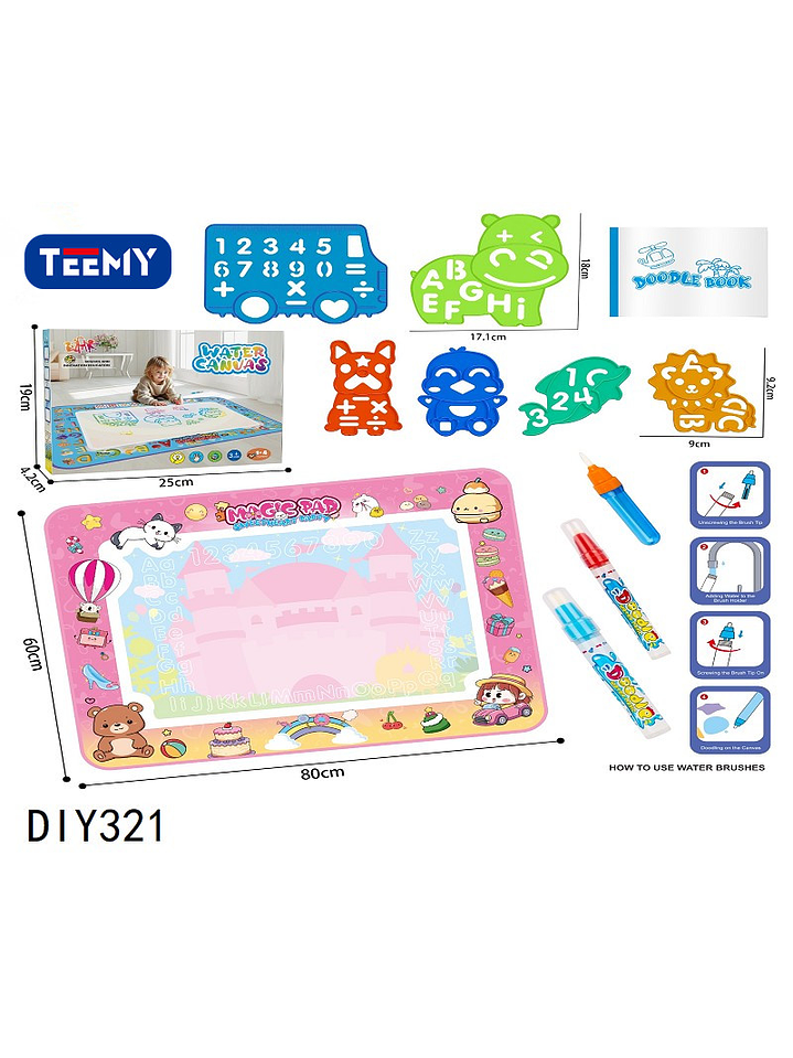 ALFOMBRA PARA DIBUJAR, PRECIO PUBLICADO ES AL POR MAYOR Y DEBEN SER 3 UNIDADES DEL MISMO  1