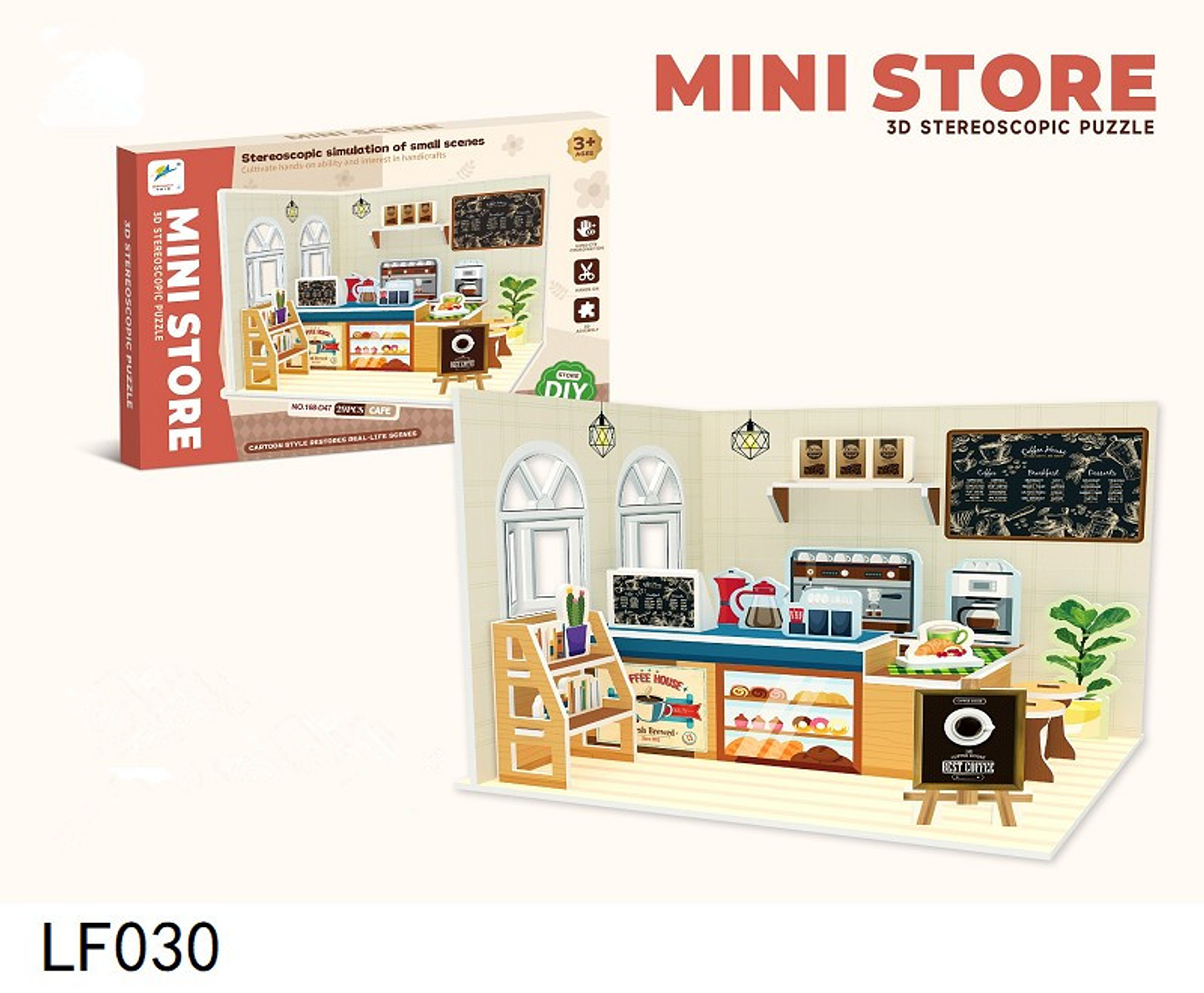 TIENDA ARMABLE 3D, PRECIO PUBLICADO ES AL POR MAYOR Y DEBEN SER 3 UNIDADES DEL MISMO  (LF030) 1