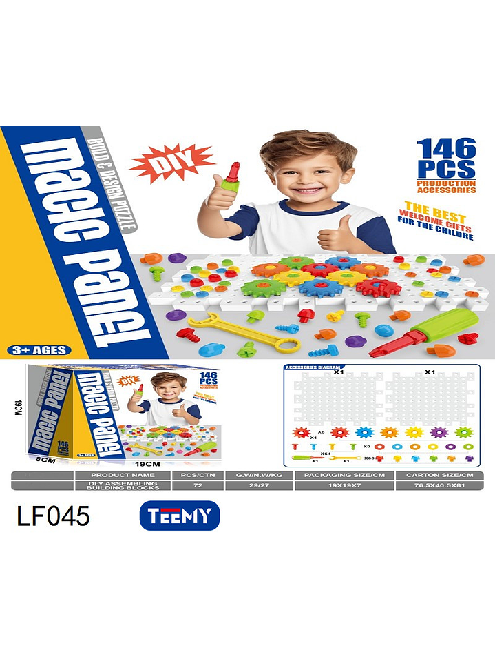 BLOQUES ARMABLES 146 PIEZAS  , PRECIO PUBLICADO ES AL POR MAYOR Y DEBEN SER 3 UNIDADES DEL MISMO  1