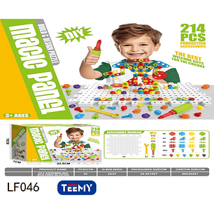 BLOQUES ARMABLES 214 PIEZAS  , PRECIO PUBLICADO ES AL POR MAYOR Y DEBEN SER 3 UNIDADES DEL MISMO 