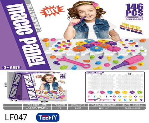 BLOQUES ARMABLES 146 PIEZAS  , PRECIO PUBLICADO ES AL POR MAYOR Y DEBEN SER 3 UNIDADES DEL MISMO  (LF047)