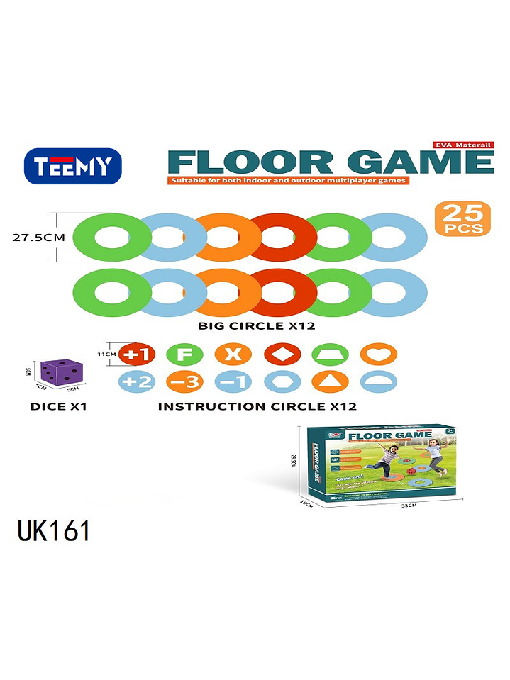 JUEGO DE HABILIDADES FAMILIAR GOMA EVA. PRECIO PUBLICADO ES AL POR MAYOR Y DEBEN SER 3 UNIDADES DEL MISMO  1