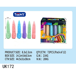 TIZAS COLORES, PRECIO PUBLICADO ES AL POR MAYOR Y DEBEN SER 3 UNIDADES DEL MISMO 