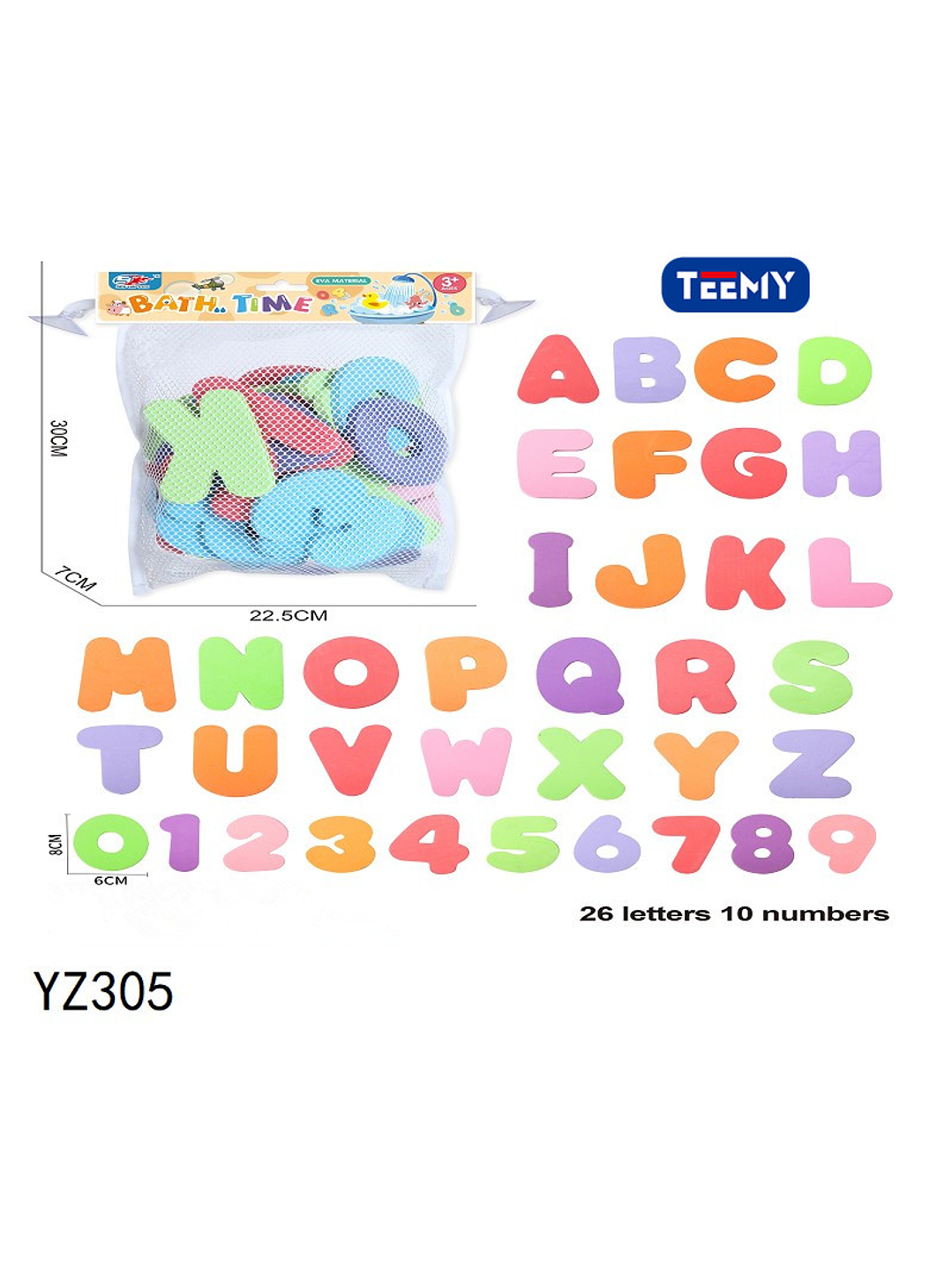 LETRAS Y NUMEROS GOMA EVA, PRECIO PUBLICADO ES AL POR MAYOR Y DEBEN SER 3 UNIDADES DEL MISMO  1