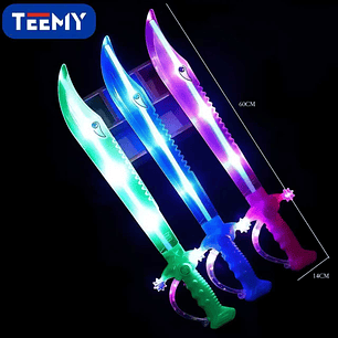 ESPADA LUMINOSA, PRECIO PUBLICADO ES AL POR MAYOR Y DEBEN SER 3 UNIDADES DEL MISMO 