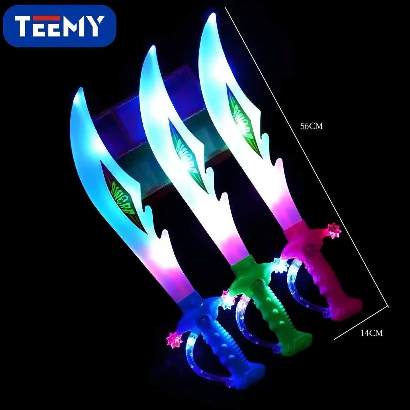 ESPADA LUMINOSA, PRECIO PUBLICADO ES AL POR MAYOR Y DEBEN SER 3 UNIDADES DEL MISMO  (AH221) 1