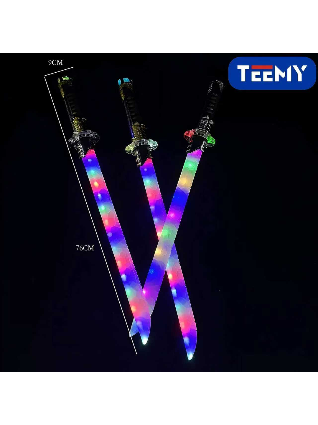 ESPADA LUMINOSA, PRECIO PUBLICADO ES AL POR MAYOR Y DEBEN SER 3 UNIDADES DEL MISMO  1