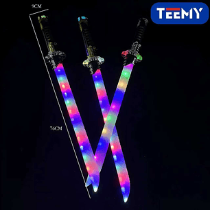 ESPADA LUMINOSA, PRECIO PUBLICADO ES AL POR MAYOR Y DEBEN SER 3 UNIDADES DEL MISMO 