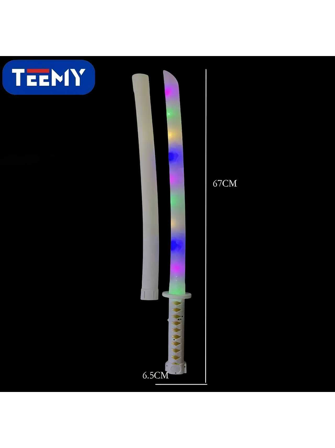 ESPADA LUMINOSA, PRECIO PUBLICADO ES AL POR MAYOR Y DEBEN SER 3 UNIDADES DEL MISMO  1