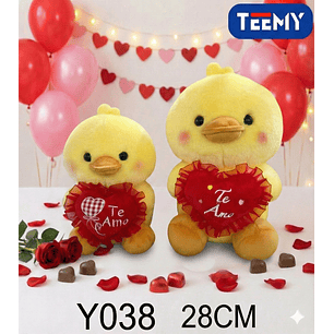 PELUCHE PATO AMOR 28CM , PRECIO PUBLICADO ES AL POR MAYOR Y DEBEN SER 3 UNIDADES DEL MISMO 