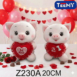 PELUCHE CHANCHO AMOR 20 CM , PRECIO PUBLICADO ES AL POR MAYOR Y DEBEN SER 3 UNIDADES DEL MISMO 