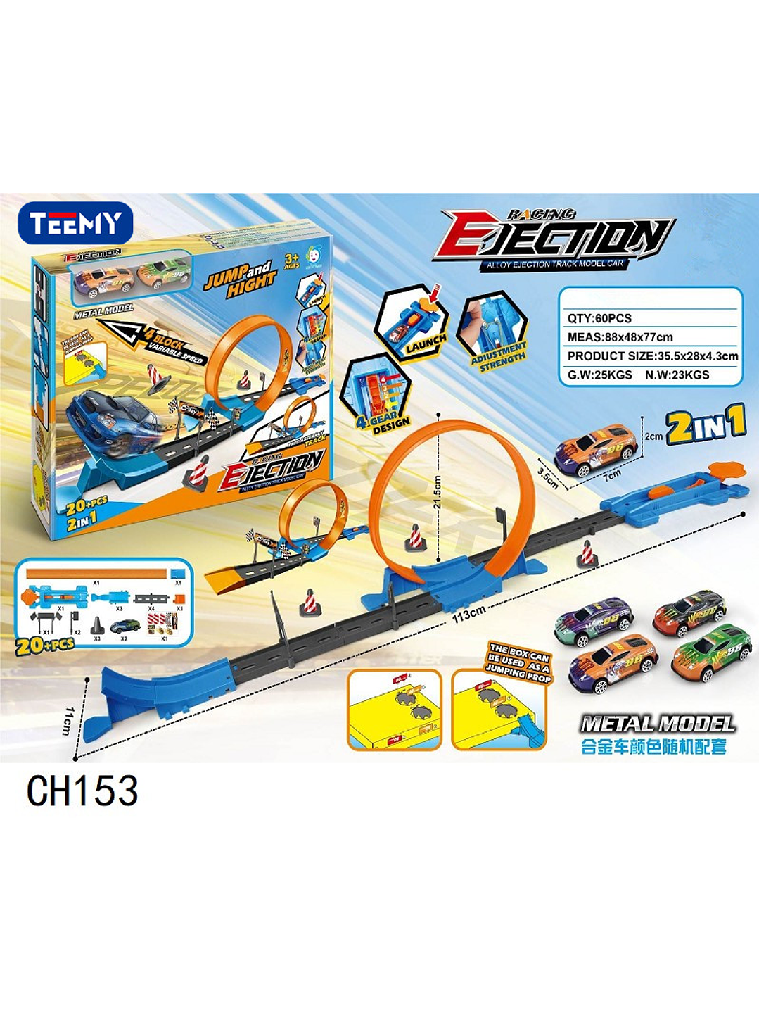PISTA CON CARROS 2 EN 1, PRECIO PUBLICADO ES AL POR MAYOR Y DEBEN SER 3 UNIDADES DEL MISMO  1