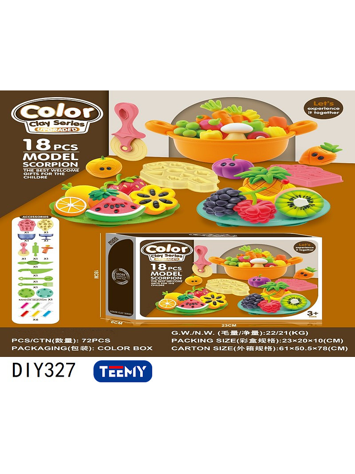 JUGUETE COMIDA CON MASAS, PRECIO PUBLICADO ES AL POR MAYOR Y DEBEN SER 3 UNIDADES DEL MISMO  1