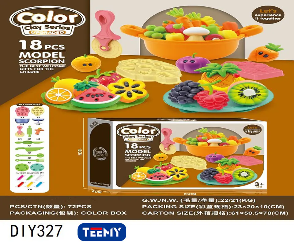 JUGUETE COMIDA CON MASAS, 3 DEL MISMO POR MAYOR  (DIY327) 1