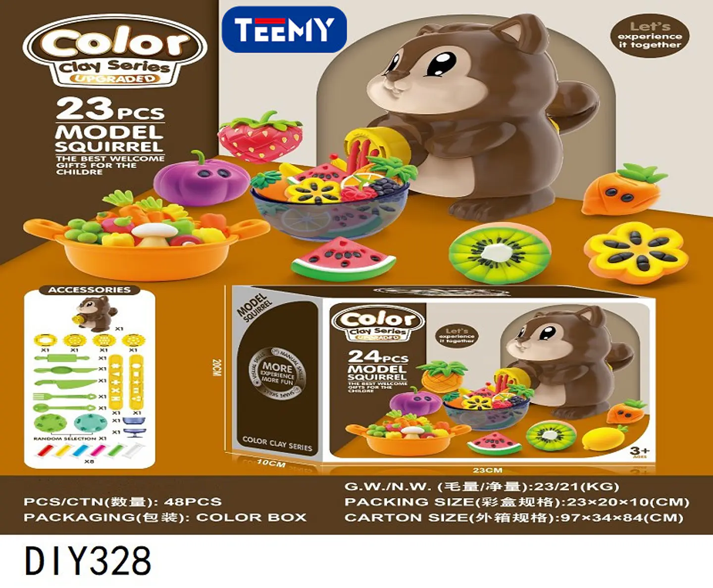 JUGUETE COMIDA CON MASAS, 3 DEL MISMO POR MAYOR  (DIY328) 1