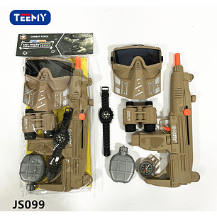 JUGUETE MILITAR CON ACCESORIO, PRECIO PUBLICADO ES AL POR MAYOR Y DEBEN SER 3 UNIDADES DEL MISMO 