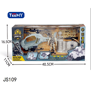 HELICOPTERO MILITAR CON ACCESORIOS, PRECIO PUBLICADO ES AL POR MAYOR Y DEBEN SER 3 UNIDADES DEL MISMO 