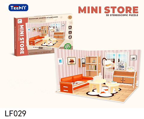 CASA ARMABLE 3D , PRECIO PUBLICADO ES AL POR MAYOR Y DEBEN SER 3 UNIDADES DEL MISMO  (LF029)